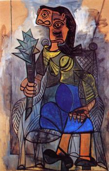 Pablo Picasso : woman with an artichoke